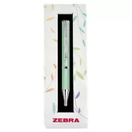   Golyóstoll, 0,24 mm, teleszkópos, pisztáciazöld tolltest, ZEBRA "SL-F1", kék