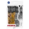 Golyóstoll, 0,27 mm, kupakos, vegyes testszín, ZEBRA "Animal Doodler'z", kék