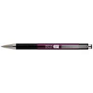   Golyóstoll, 0,24 mm, nyomógombos, mályva tolltest, ZEBRA "F-301 A", kék