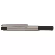   Golyóstoll, 0,24 mm, kupakos, rozsdamentes acél-fekete tolltest, ZEBRA "F-301 Compact", kék