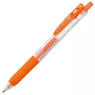   Zseléstoll, 0,33 mm, nyomógombos, ZEBRA "Sarasa Clip", vérnarancs