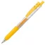 Zseléstoll, 0,33 mm, nyomógombos, ZEBRA "Sarasa Clip", sárga