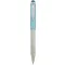 Golyóstoll, 0,24 mm, teleszkópos, rozsdamentes acél, világoskék tolltest, ZEBRA "Telescopic Metal Stylus", kék