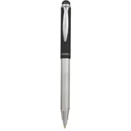   Golyóstoll, 0,24 mm, teleszkópos, rozsdamentes acél, grafitszürke tolltest, ZEBRA "Telescopic Metal Stylus", kék