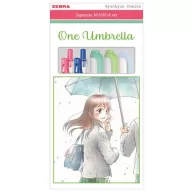   Írószer készlet, ZEBRA "Manga Set, One Umbrella", 5 darabos