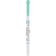   Szövegkiemelő, 1,0/3,5 mm, kétvégű, ZEBRA "Mildliner Fluorescent", türkiz