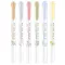 Szövegkiemelő készlet, 1,4/4 mm, kétvégű, ZEBRA "Mildliner Scented Fragrance", 6 különböző szín