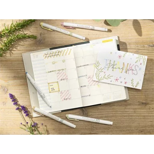 Szövegkiemelő készlet, 1,4/4 mm, kétvégű, ZEBRA "Mildliner Scented Fragrance", 6 különböző szín
