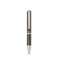   Golyóstoll, 0,24 mm, teleszkópos, metálszürke tolltest, ZEBRA "SL-F1", kék
