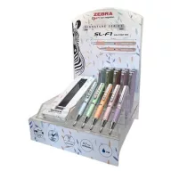   Golyóstoll display, 0,24 mm, teleszkópos, ZEBRA "SL-F1 B", kék, pasztell színek