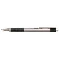   Golyóstoll, 0,24 mm, nyomógombos, rozsdamentes acél, zöld tolltest, ZEBRA "F-301", kék