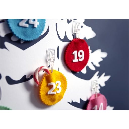 Mini műanyag akasztó, 20 db, 3M SCOTCH "Command™"