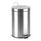 Pedálos szemetes, rozsdamentes acél, kivehető műanyag vödörrel, 12 liter