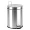 Pedálos szemetes, rozsdamentes acél, kivehető műanyag vödörrel, 3 liter