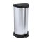 Pedálos szemetes, fémhatású, 40 l, CURVER