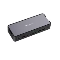   Dokkoló, 15 port, USB-C host, VERBATIM "USB-C Pro CDS-15"