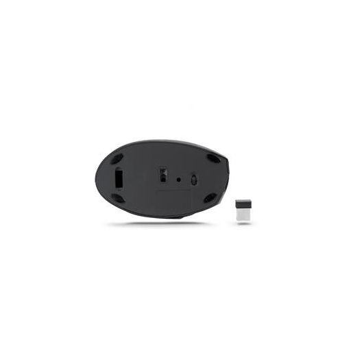 Egér, vezeték nélküli, vertikális, USB, URBAN FACTORY "Ergo Next", fekete