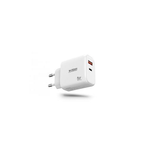 Hálózati töltő, 1xUSB-A (12W), 1xUSB-C (45W), URBAN FACTORY
