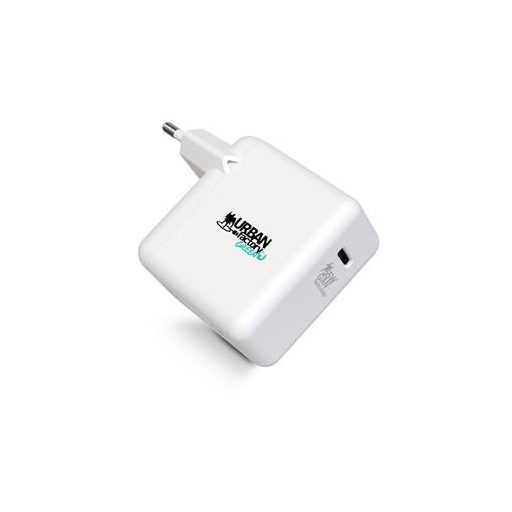 Hálózati töltő, 1xUSB-C (65W), USB-C–USB-C kábel, URBAN FACTORY