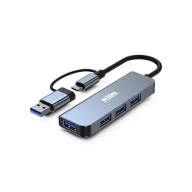   USB elosztó-HUB, 4xUSB-A 3.2, URBAN FACTORY "Minee"