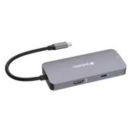   USB elosztó-HUB, USB-C PD/1xHDMI/1xRJ45/2xUSB-A 3.2 Gen1, VERBATIM