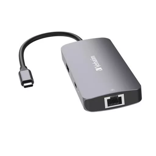 USB elosztó-HUB, USB-C PD/1xHDMI/1xRJ45/2xUSB-A 3.2 Gen1, VERBATIM