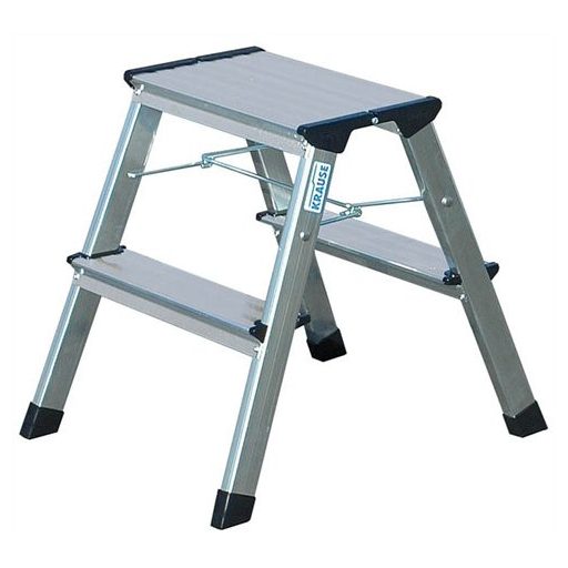 Fellépő, 2x2 lépcsőfok, alumínium, KRAUSE "Treppy"