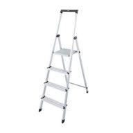   Állólétra, 4 lépcsőfokos, alumínium, KRAUSE "Solidy"