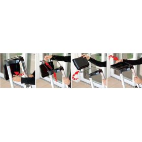   Állólétra, 4 lépcsőfokos, alumínium, Multigrip-system, KRAUSE "Secury"