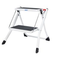   Fellépő, összecsukható, 2 lépcsőfokos, acél, KRAUSE "Picoly"