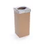 Szelektív hulladékgyűjtő, újrahasznosított, 50 l, RECOBIN "Office", szürke