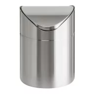   Billenős szemetes, 1,5 l, rozsdamentes acél, asztali, VEPA BINS, ezüst