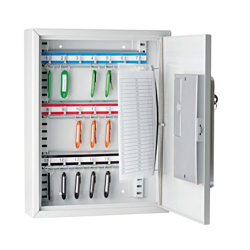 Zárható kulcsszekrény elektronikus zárral, 21 db-os WEDO
