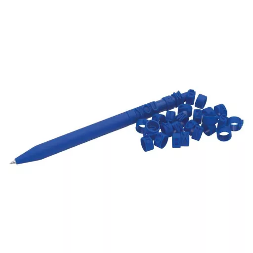 Zseléstoll, nyomógombos, kirakós, 2 db, WEDO "Letter Pen Puzzle", kék