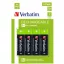 Tölthető elem, AA ceruza, 4x2500 mAh, VERBATIM