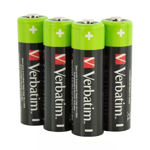 Tölthető elem, AA ceruza, 4x2500 mAh, VERBATIM