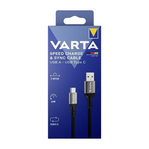 USB kábel, USB A – USB-C, 2m, VARTA