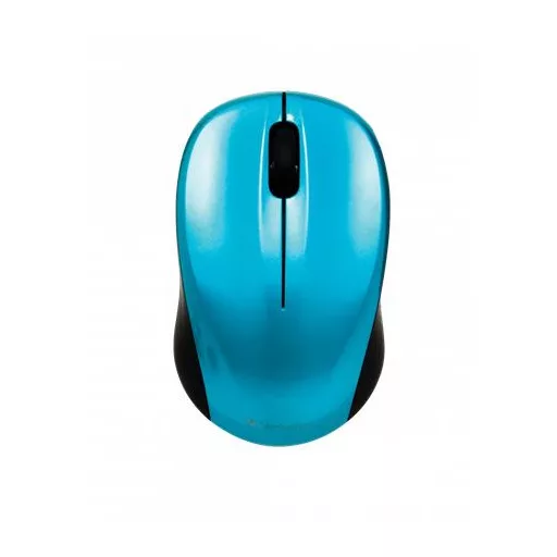 Egér, vezeték nélküli, optikai, közepes méret, USB, VERBATIM "Go", karibikék