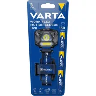   Fejlámpa, 3 LED, 3xAAA, mozgásérzékelő, VARTA " Work Flex H20"