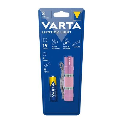 Elemlámpa, 1xAA, 1 LED, rúzs-forma, VARTA