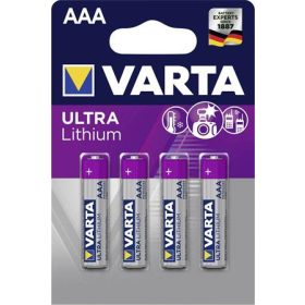   Elem, AAA mikro, 4 db, lítium, VARTA "Ultra Lithium"