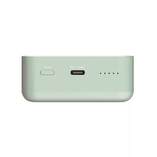 Power bank, külső akkumulátor, mágneses, 20.000mAh, kitámasztó, VERBATIM "Charge n Go Essentials", zöld