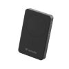Power bank, külső akkumulátor, vezeték nélküli, 10.000mAh, VERBATIM "Charge n Go Essentials", fekete