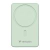 Power bank, külső akkumulátor, vezeték nélküli, 10.000mAh, VERBATIM "Charge n Go Essentials", zöld