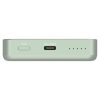 Power bank, külső akkumulátor, vezeték nélküli, 10.000mAh, VERBATIM "Charge n Go Essentials", zöld