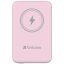 Hordozható akkumulátor, vezeték nélküli töltés, 10000 mAh, VERBATIM "MCP-10, rózsaszín