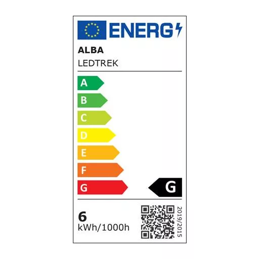 Asztali lámpa, LED, 6 W, ALBA "Ledtrek", fehér