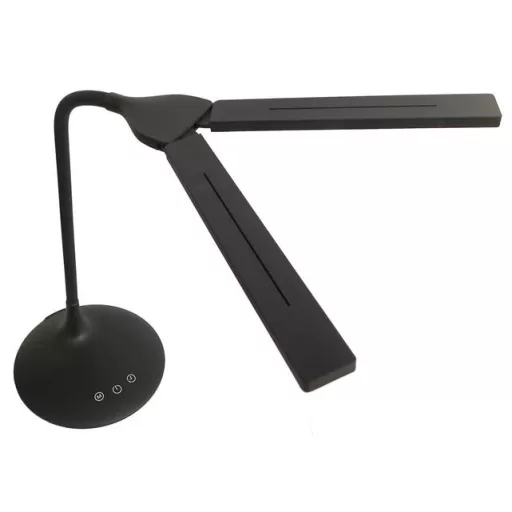 Asztali lámpa, LED, 6 W, ALBA "Ledtwin", fekete