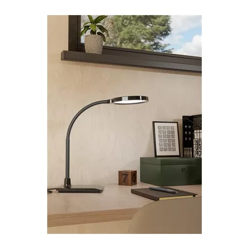 Asztali lámpa, CCT LED, 5W, érintőkapcsoló, EGLO "Lauro", fekete