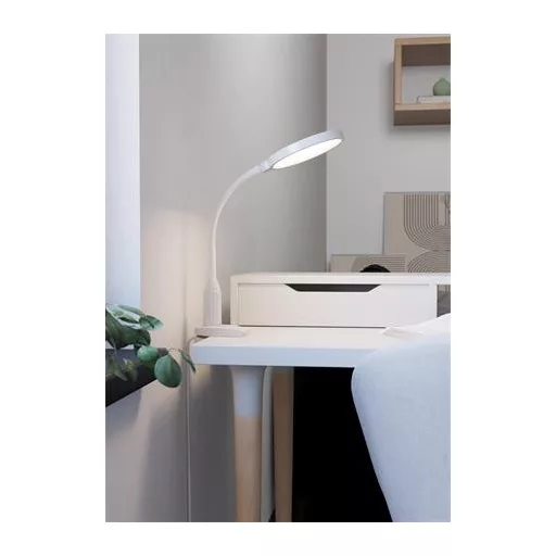 Asztali lámpa, CCT LED, felfogatható, CCT LED, 5 W, érintőkapcsoló, EGLO "Lauro", fehér